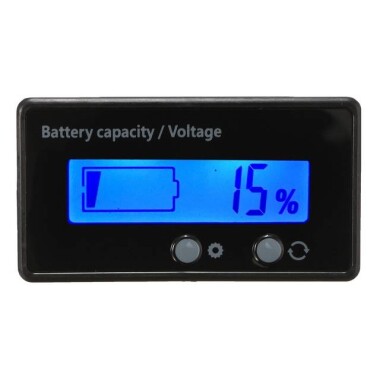 Mavi 12V-84V Kurşun-Asit 3-24 Dizeler Lityum Pil Güç Göstergesi Ölçer Güç Göstergesi Kendini Ayarlama - 1