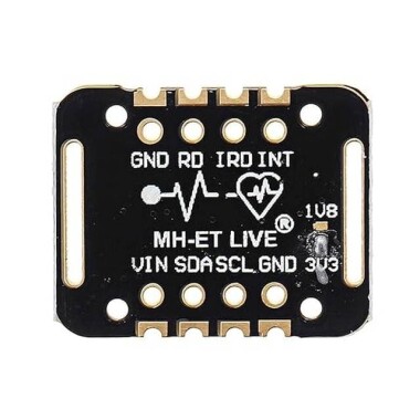 MAX30102 Kan Oksijeni Ve Nabız Ölçer - Kalp Atış Hızı Sensör Modülü - Siyah - 3