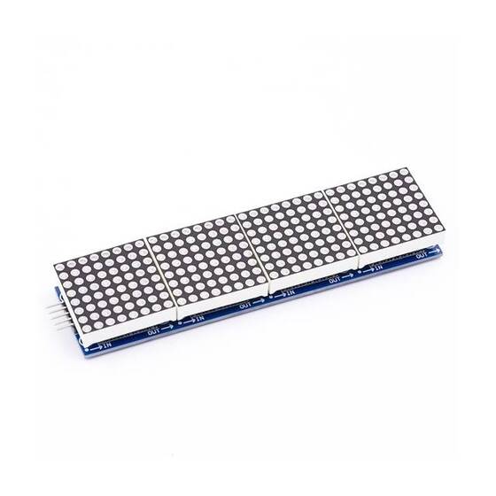 MAX7219 Dot Matrix Modülü 4'ü 1 Arada Kırmızı - 5