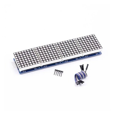 MAX7219 Dot Matrix Modülü 4'ü 1 Arada Kırmızı - 7