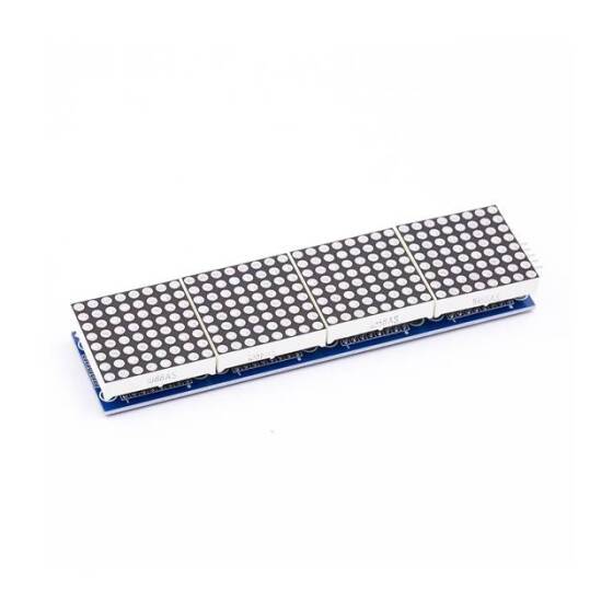 MAX7219 Dot Matrix Modülü 4'ü 1 Arada Kırmızı - 2
