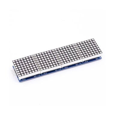 MAX7219 Dot Matrix Modülü 4'ü 1 Arada Kırmızı - 6