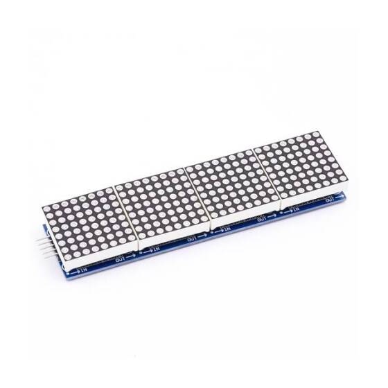 MAX7219 Dot Matrix Modülü 4'ü 1 Arada Kırmızı - 6