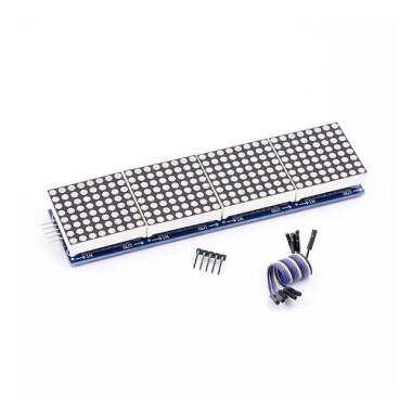 MAX7219 Dot Matrix Modülü 4'ü 1 Arada Kırmızı - 8