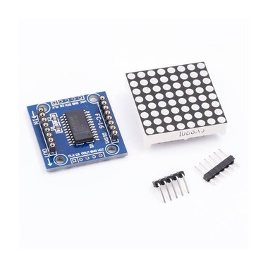 MAX7219 Dot Matrix Modülü DIY KIT Kırmızı - 1
