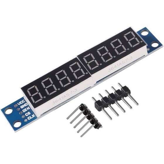 MAX7219 LED Modülü 8 Dijit Dijital Displayli LED Kırmızı - 5