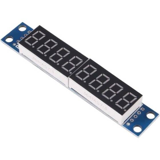 MAX7219 LED Modülü 8 Dijit Dijital Displayli LED Kırmızı - 8