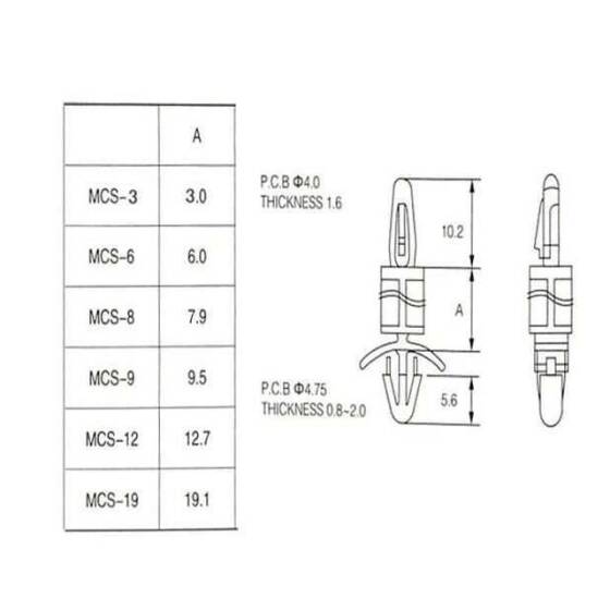 MCS-3 Plastik Tırnaklı Distans - 2