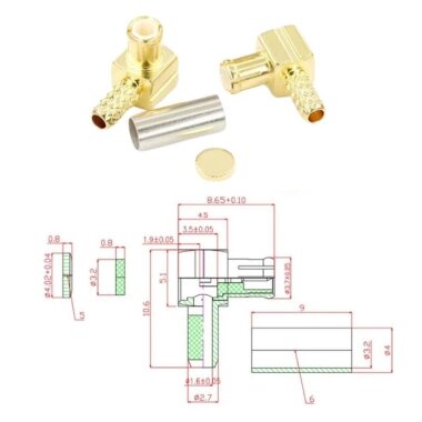 MCX-JW-1.5 Erkek 90C Konnektör - 2