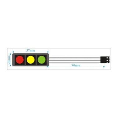 Membran 1x3 Tuş Takımı - Arduino Uyumlu - 3