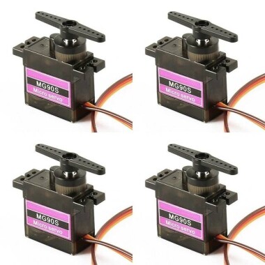 MG90S 180 Derece Üç Plastik Dişli ve Limitsiz Servo Motor Tork 2kg - 1