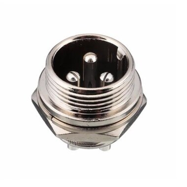 Mike Konnektör 3 Pin 16mm - Erkek - 1