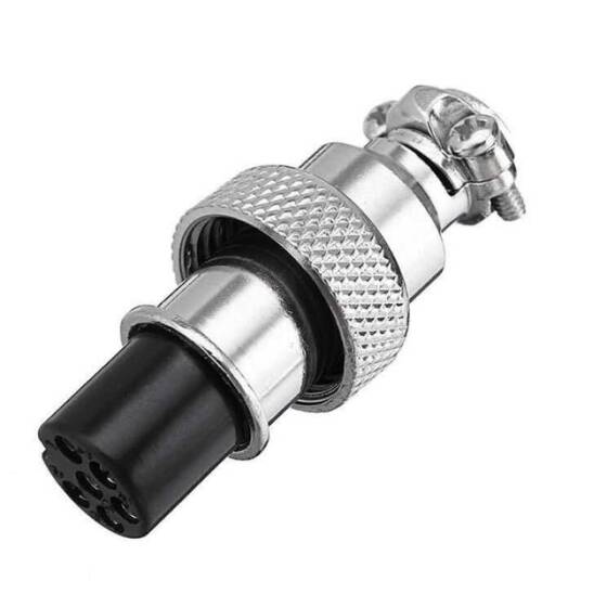 Mike Konnektör 6 Pin 12mm - Dişi - 1