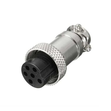 Mike Konnektör 6 Pin 16mm - Dişi - Görsu Elektronik
