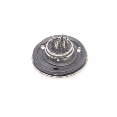 Mike Konnektör 6 Pin 16mm Flanşlı - Erkek - 2
