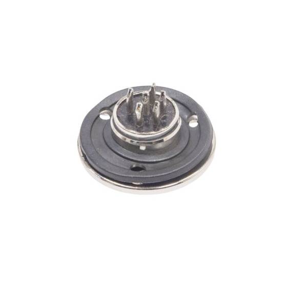 Mike Konnektör 6 Pin 16mm Flanşlı - Erkek - 2