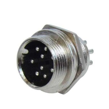 Mike Konnektör 8 Pin 16mm - Erkek - 1