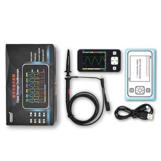 MINI DS211 ARM Nano Profesyonel Taşınabilir Dijital Osiloskop - (Dijital DSO211 MCX Probu ile Birlikte) - 1