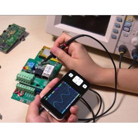 MINI DS211 ARM Nano Profesyonel Taşınabilir Dijital Osiloskop - (Dijital DSO211 MCX Probu ile Birlikte) - 3