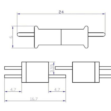 Mini T Plug Batarya Konnektör Seti (WLtoys W977 Mini Uyumlu) - 3