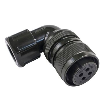 MS-3108A 4 Pin 18-10S Dirsek Tip Su Geçirmez Konnektör - 1