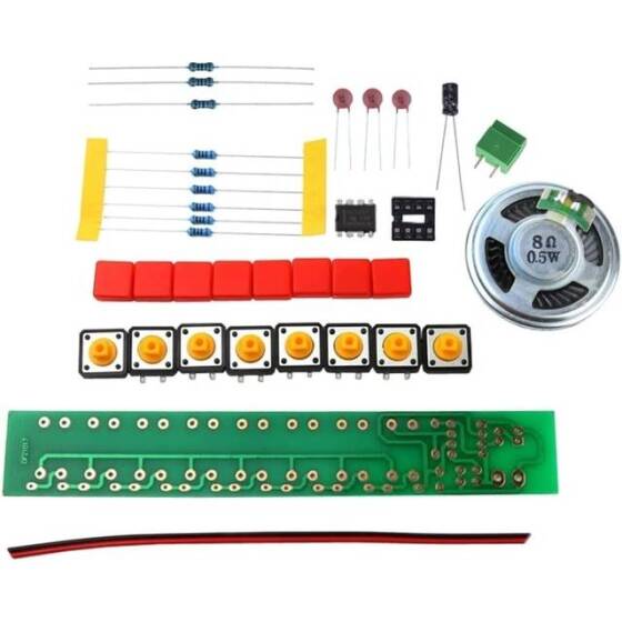 NE555 DIY Elektronik Organ Modülü Elektronik Lehimli Uygulama Öğrenme Kiti - 2