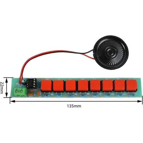 NE555 DIY Elektronik Organ Modülü Elektronik Lehimli Uygulama Öğrenme Kiti - 3