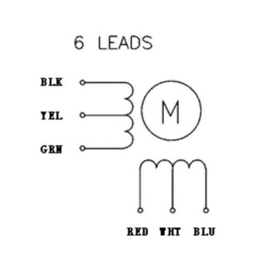 NEMA 23 Unipolar/Bipolar 200 Adım 57×56mm 7.4V - 4