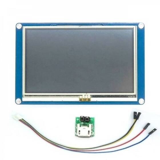 NX4827T043 - 4.3 Inch Nextion HMI Akıllı Dokunmatik TFT Lcd Ekran - 16 MB Dahili Hafıza - 2