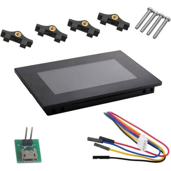 NX8048K070-011C - 7 Inch Nextion HMI Multi-Touch Kapasitif TFT Dokunmatik LCD Ekran ve Muhafaza - 800x400 - 32MB Hafıza - 2
