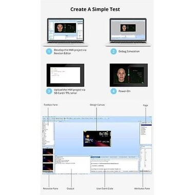 NX8048P070-011R - 7 Inch Nextion HMI Rezistif Dokunmatik TFT Lcd Ekran - Dokunmatik - 4