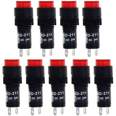NXD-211 24V Kırmızı Küçük LED Sinyal Led - Sinyal Lambası - 1