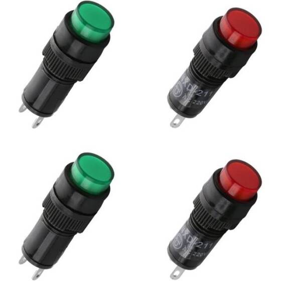 NXD-211 36V Yeşil Küçük LED Sinyal Led - Sinyal Lambası - 1
