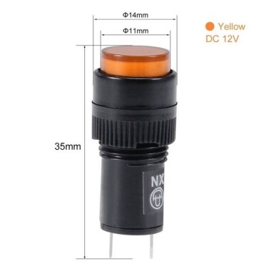 NXD-212 36V Sarı Küçük LED Sinyal Led - Sinyal Lambası - 2