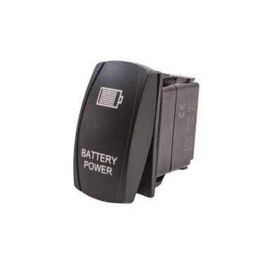 ON-OFF Mavi Işıklı Anahtar 5 Pin 12V-24V - Battery Power - 1