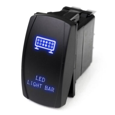 ON-OFF Mavi Işıklı Anahtar 5 Pin 12V-24V - Led Light Bar - Görsu Elektronik