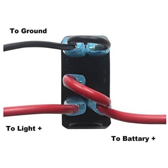 ON-OFF Mavi Işıklı Anahtar 5 Pin 12V-24V - Sway Bar Disconnect - 4