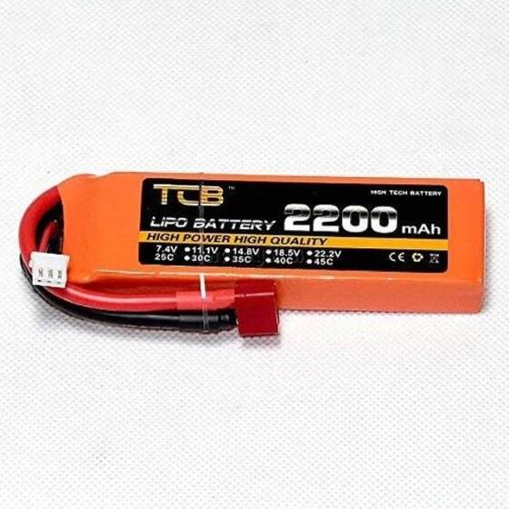 Turuncu TCB 11.1V 5200MAH 25C Model Uçak Lityum Pil XT60 Dişi - 2