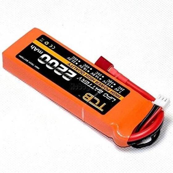Turuncu TCB 11.1V 5200MAH 25C Model Uçak Lityum Pil XT60 Dişi - 4