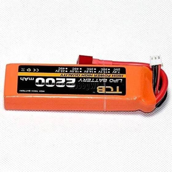 Turuncu TCB 11.1V 5200MAH 25C Model Uçak Lityum Pil XT60 Dişi - 5