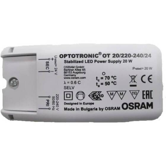 Orijinal Osram 20W 24V Sabit Voltaj Su Geçirmez Güç Kaynağı Ayarlanabilir Işık - 1