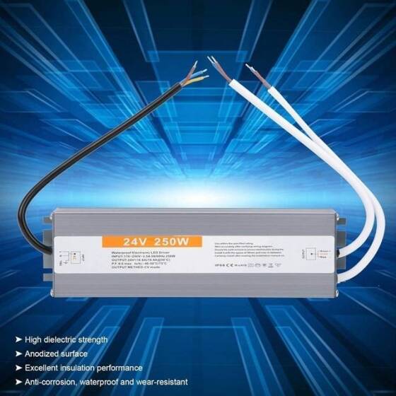 Orijinal Osram 250W 24V Sabit Voltaj Su Geçirmez Güç Kaynağı Ayarlanabilir Işık - 3