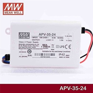 Orijinal Tayvan MEAN WELL APV-35-24 Su Geçirmez Güç Kaynağı - 2
