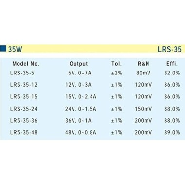 Orijinal Tayvan MEAN WELL LRS-35-12 Güç Kaynağı - 4