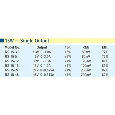 Orijinal Tayvan MEAN WELL RS-15-48 Güç Kaynağı - 2