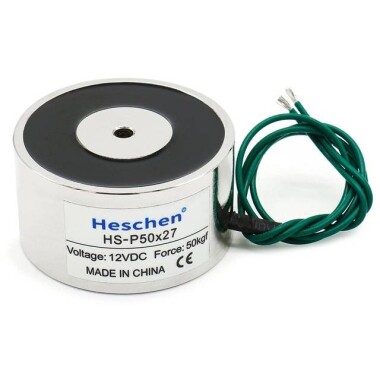 P12/12D 12V DC Manyetikliği Giderici Elektromıknatıs 1KG Tutma Gücü - 1