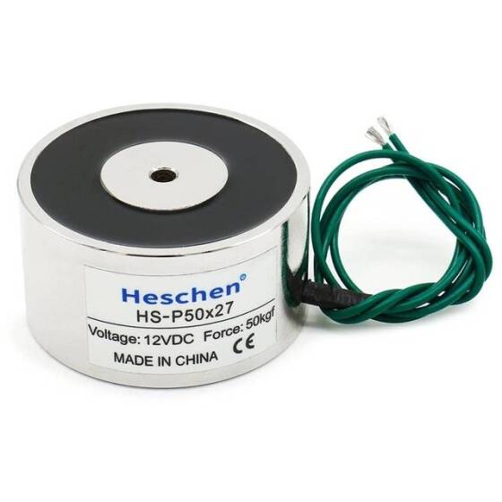 P12/12D 12V DC Manyetikliği Giderici Elektromıknatıs 1KG Tutma Gücü - 1