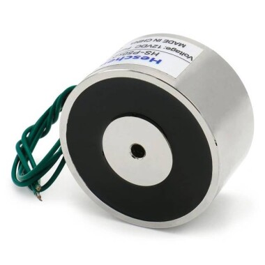 P12/12D 12V DC Manyetikliği Giderici Elektromıknatıs 1KG Tutma Gücü - 4