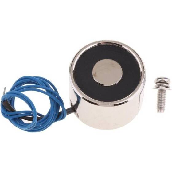 P34/25D 24V DC Manyetikliği Giderici Elektromıknatıs 30KG Tutma Gücü - 1