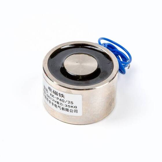 P40/25 12V DC Elektromıknatıs - 35 kg Tutma Kuvveti - 1